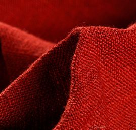 Kostýmová látka Art Fabrics imitace lnu červená
