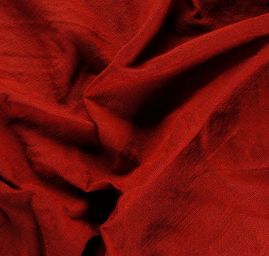 Kostýmová látka Art Fabrics imitace lnu červená