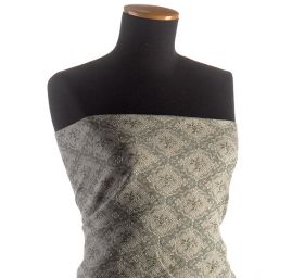 Replika historické látky Art Fabrics Medailon khaki/zlatá