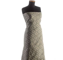 Replika historické látky Art Fabrics Medailon khaki/zlatá