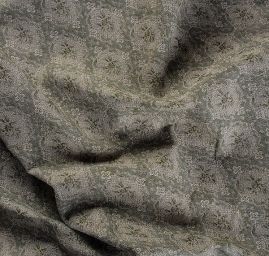 Replika historické látky Art Fabrics Medailon khaki/zlatá