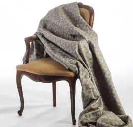 Replika historické látky Art Fabrics Medailon khaki/zlatá