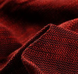 Kostýmová látka Art Fabrics tenká tmavá červené