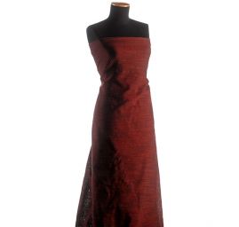 Kostýmová látka Art Fabrics tenká tmavší vínová