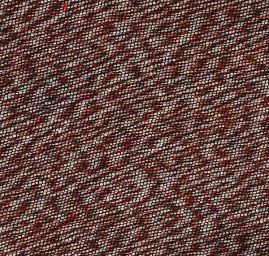 Kostýmová látka Art Fabrics tvíd moaré hnědobílá