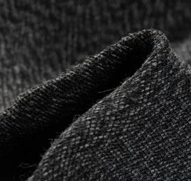 Kostýmová látka Art Fabrics tvíd moaré antracit