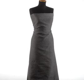 Kostýmová látka Art Fabrics tvíd moaré šedý melír