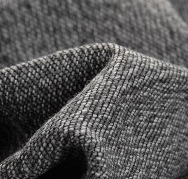 Kostýmová látka Art Fabrics tvíd moaré šedý melír