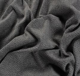 Kostýmová látka Art Fabrics tvíd moaré šedý melír