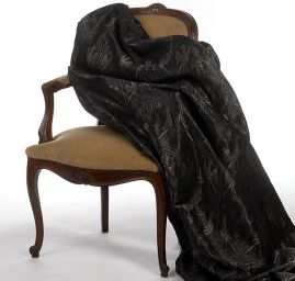 Replika historické tkaniny Arras hnědošedá/tm. šedá