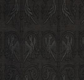 Replika historické tkaniny Arras šedá/tmavě šedá