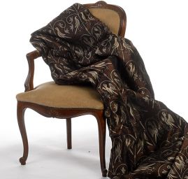 Replika historické tkaniny Arras béžová/hnědá