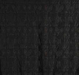 Replika historické tkaniny Arras šedostříbrná/khaki