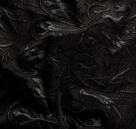 Replika historické tkaniny Arras šedostříbrná/tm. šedá