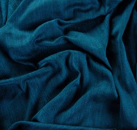 Viskoza len látka rybí kost Art Fabrics modročerná II.jakost 