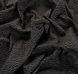 Tvíd oboustranný moaré Art Fabrics černobílý 