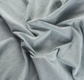 Kostýmová látka vzor rybí kost Art Fabrics sv. modrá