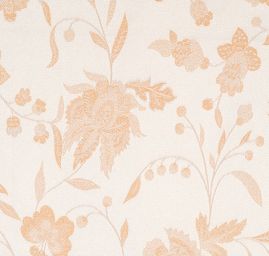 Primavera žakár květy Art Fabrics zlatobílá