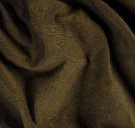 Len Art Fabrics bavlna směs khakičerná