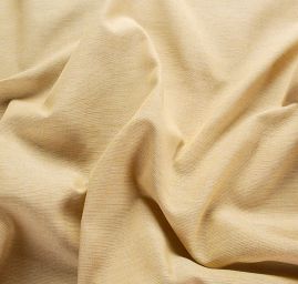 Len Art Fabrics bavlna směs pastel žlutá režná