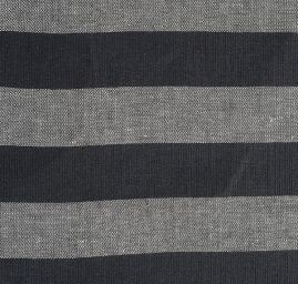Len Art Fabrics pruhy černá bílá široké