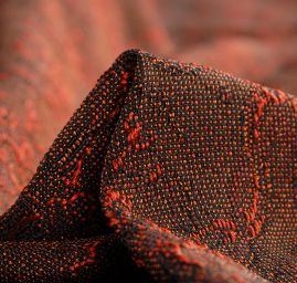 Kostýmová látka Art Fabrics girlandy měděná