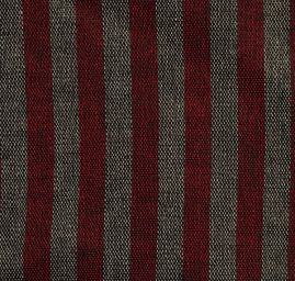 Len Art Fabrics pruhy úzké tmavě červenočerné