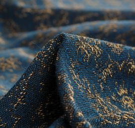 Replika historické látka Art Fabrics Rozálie petrolej