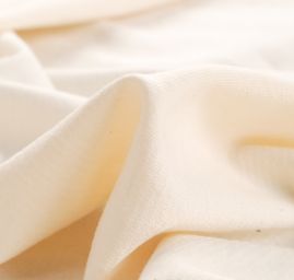 Bavlněná látka Art Fabrics proužky smetanové barva