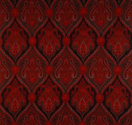 Žakár Art Fabrics Paisley orient červený