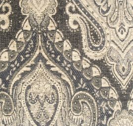 Žakár Art Fabrics Paisley orient vanilkový/černý