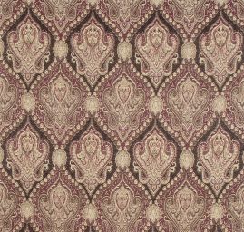 Žakár Art Fabrics Paisley orient sv.žlutý/růžový