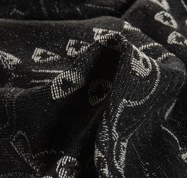 Žakár Art Fabrics Paisley orient černošedý