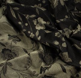 Žakárová tkanina Art Fabrics Primavera olivová