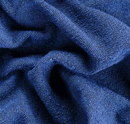 Kostýmová látka Art Fabrics rybí kost tmavě modrá