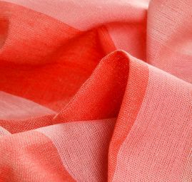 Len Art Fabrics širší pruhy červené, růžové