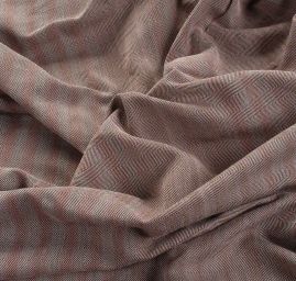 Kostýmová látka Art Fabrics rybí kost růžový melír