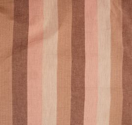 Len Art Fabrics širší pruhy starorůžové