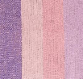 Len Art Fabrics širší pruhy světle růžový