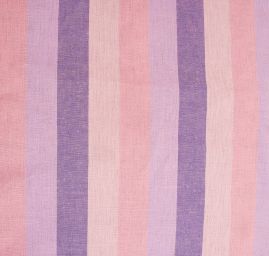 Len Art Fabrics širší pruhy světle růžový