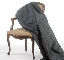 Replika historické látky Art Fabrics Rozálie šedomodrá