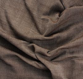 Kostýmovka Art Fabrics vzor rybí kost hnědá