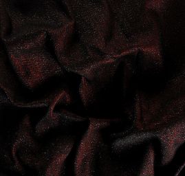 Kostýmovka Art Fabrics lamé červenočerná