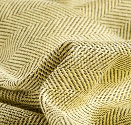 Kostýmovka Art Fabrics vzor rybí kost žlutá