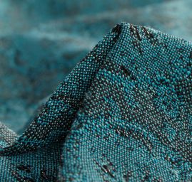 Replika historické látky Art Fabrics Medailon tyrkysovozlatá