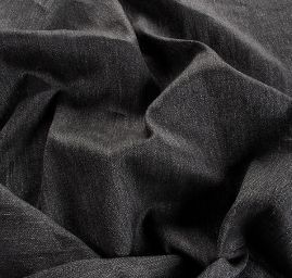 Lněná obleková látka Art Fabrics rybí kost pepř a sůl