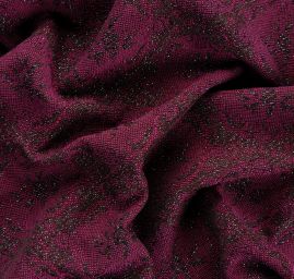 Žakárová tkanina Art Fabrics Medailon fialová