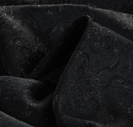 Replika historické látky Art Fabrics Girlandy černá