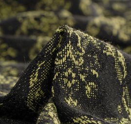 Replika historické látky Art Fabrics Girlandy šedá