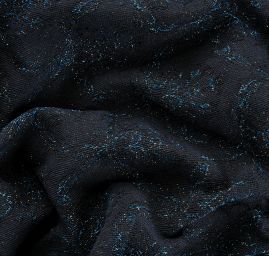 Replika historické látky Art Fabrics girlandy černé